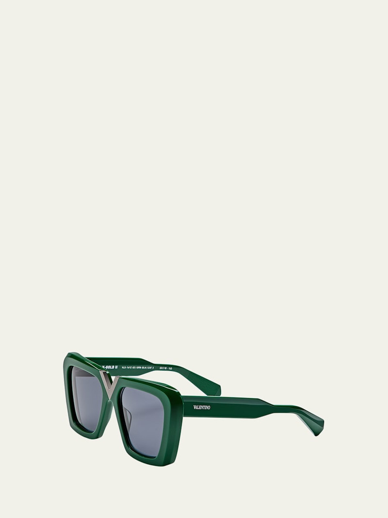 Valentino V-Gold II Acetate Butterfly Sunglasses outlook