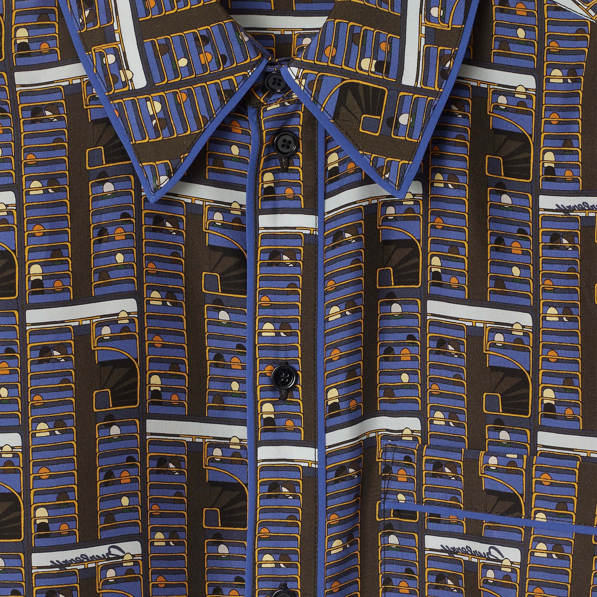 Bus Silk Shirt Dress - 5