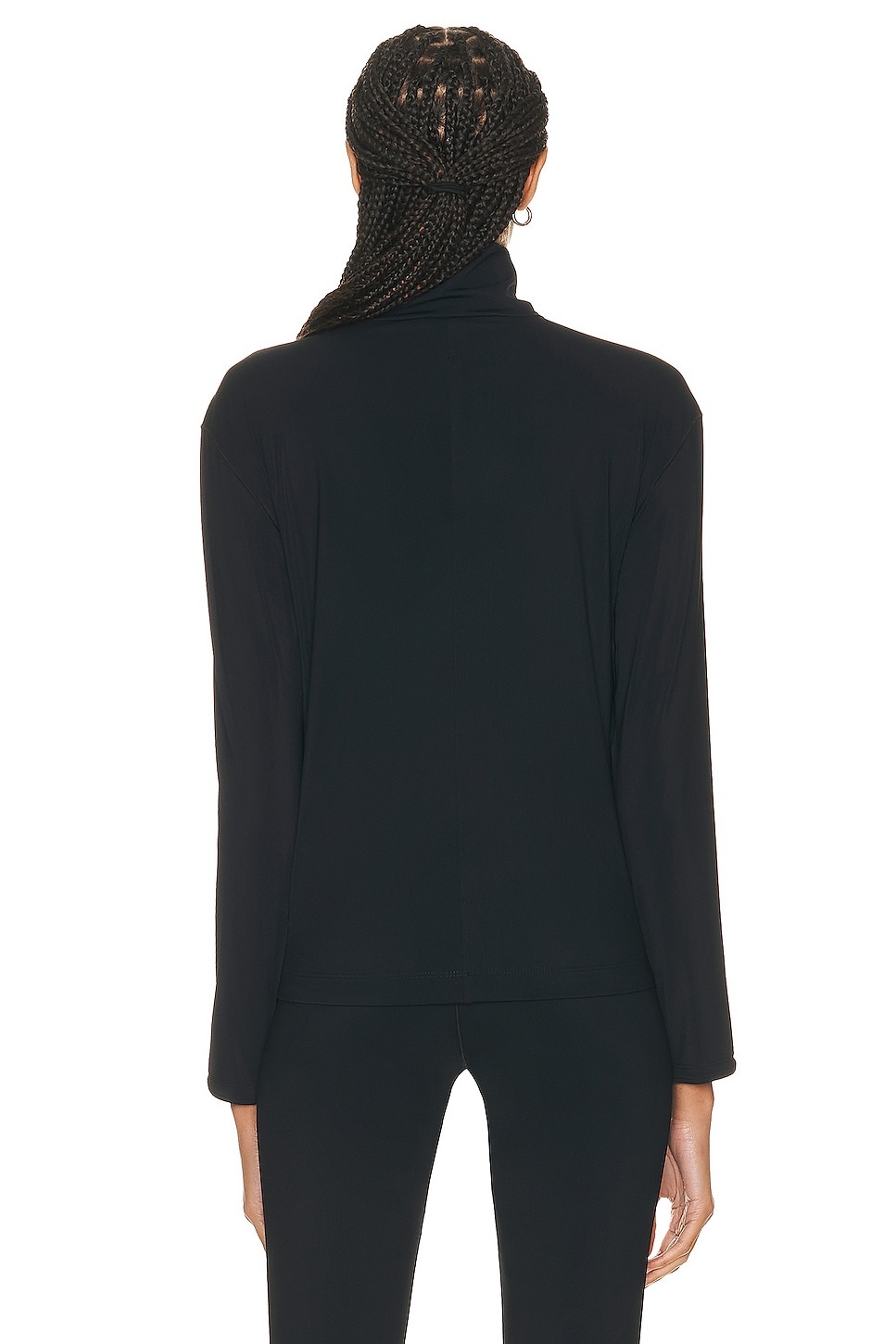 フィットネストップス [The Row] Estreilla Top in Jersey Estreilla Top Black in Jersey – The Row