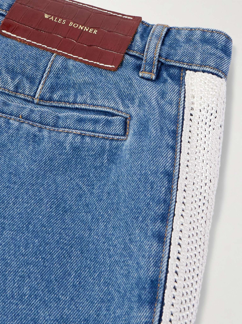 Eternity Straight-Leg Crochet-Trimmed Jeans 5