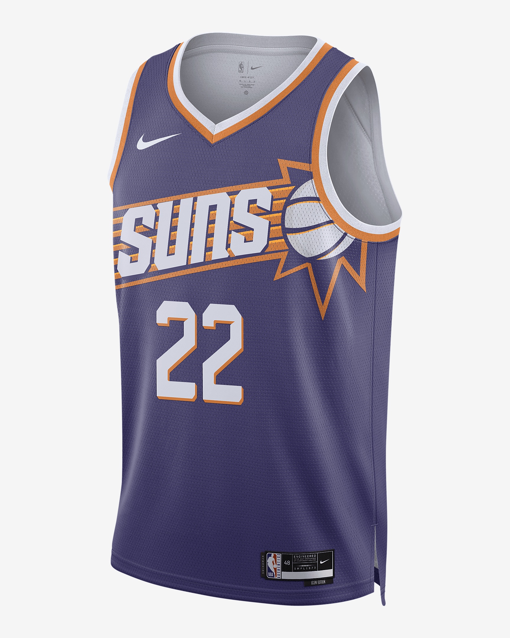 Phoenix Suns 2023/24 Icon Edition Nike Men's Dri-FIT NBA Swingman Jersey - 1