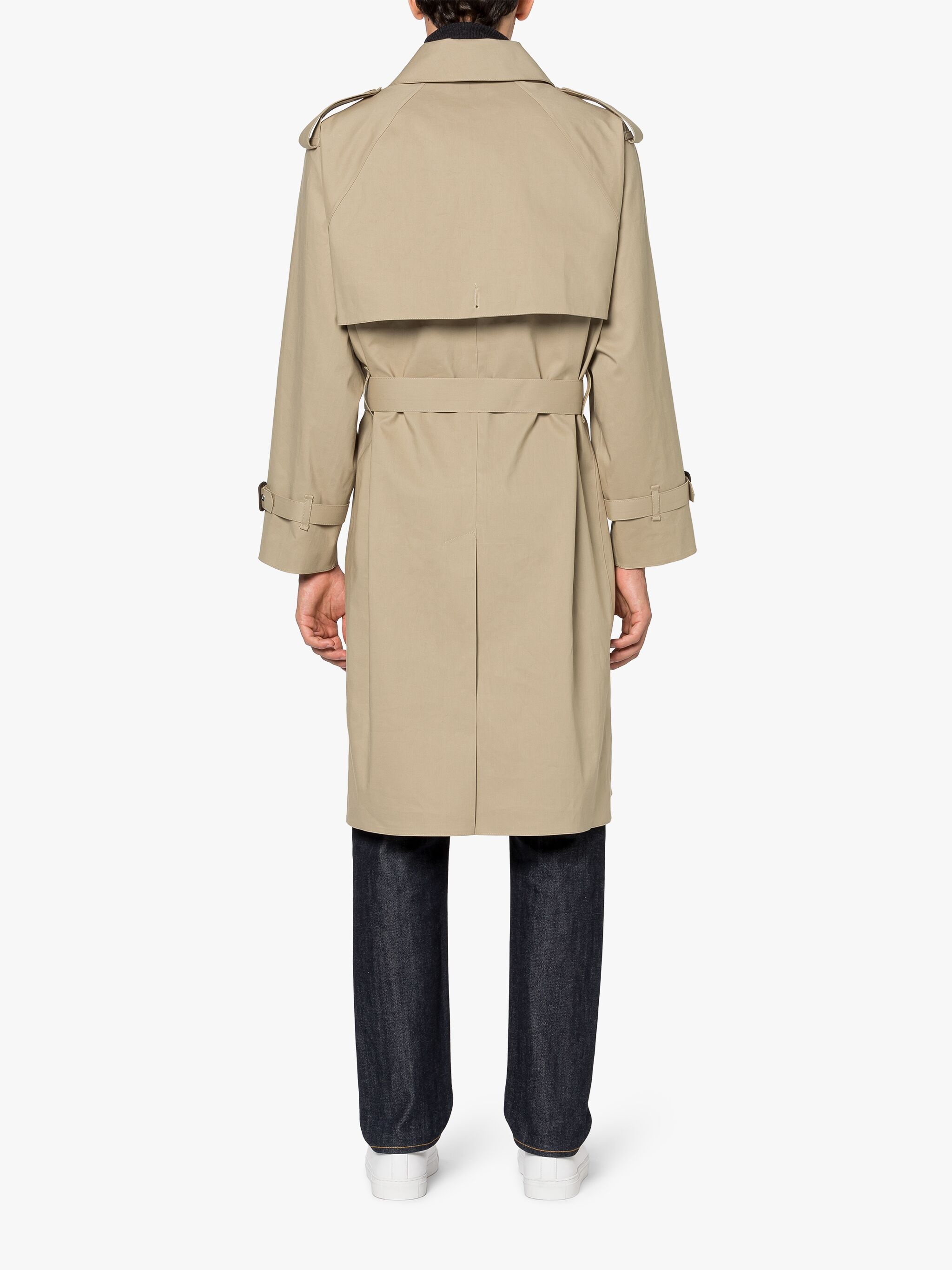 EARLSTON FAWN BONDED COTTON TRENCH COAT - 4