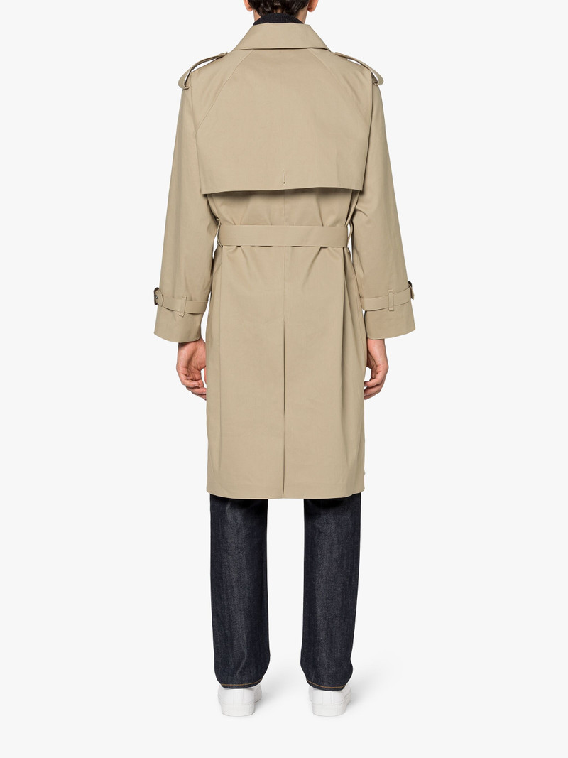 EARLSTON FAWN BONDED COTTON TRENCH COAT 4