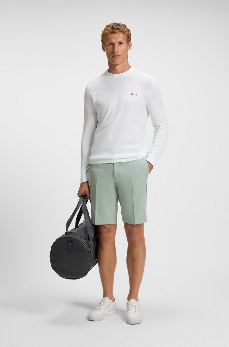 BOSS SLIM-FIT SHORTS IN WATER-REPELLENT STRETCH FABRIC outlook