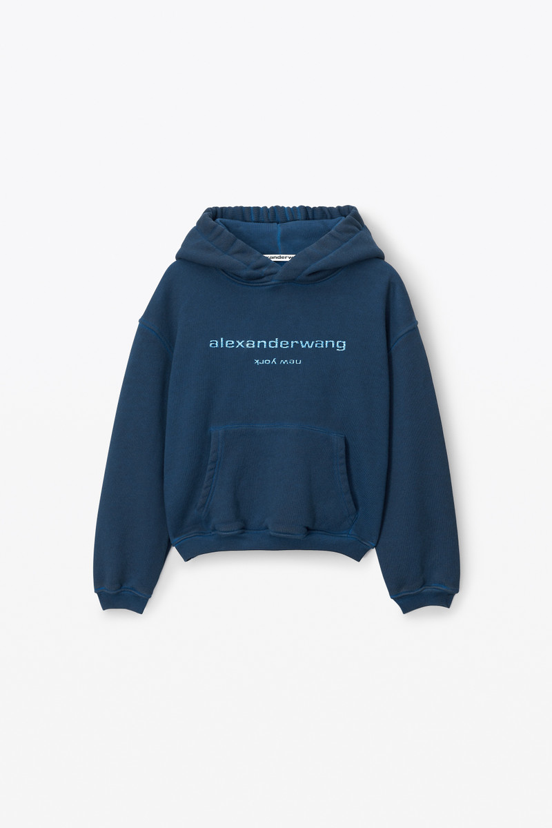 glitter logo hoodie in classic terry 1