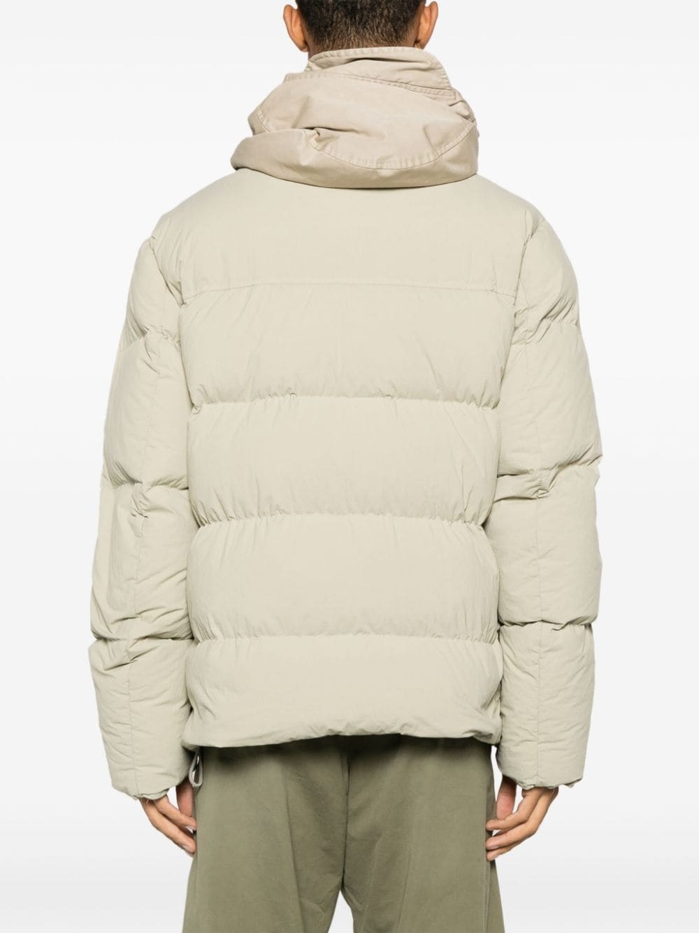crinkled hooded down padded jacket - 4
