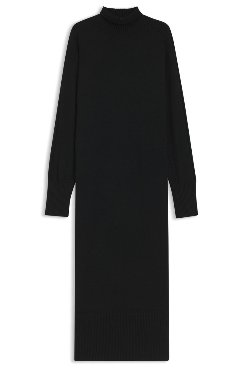 ROLLNECK KNITTED DRESS IN A WOOL BLEND 1