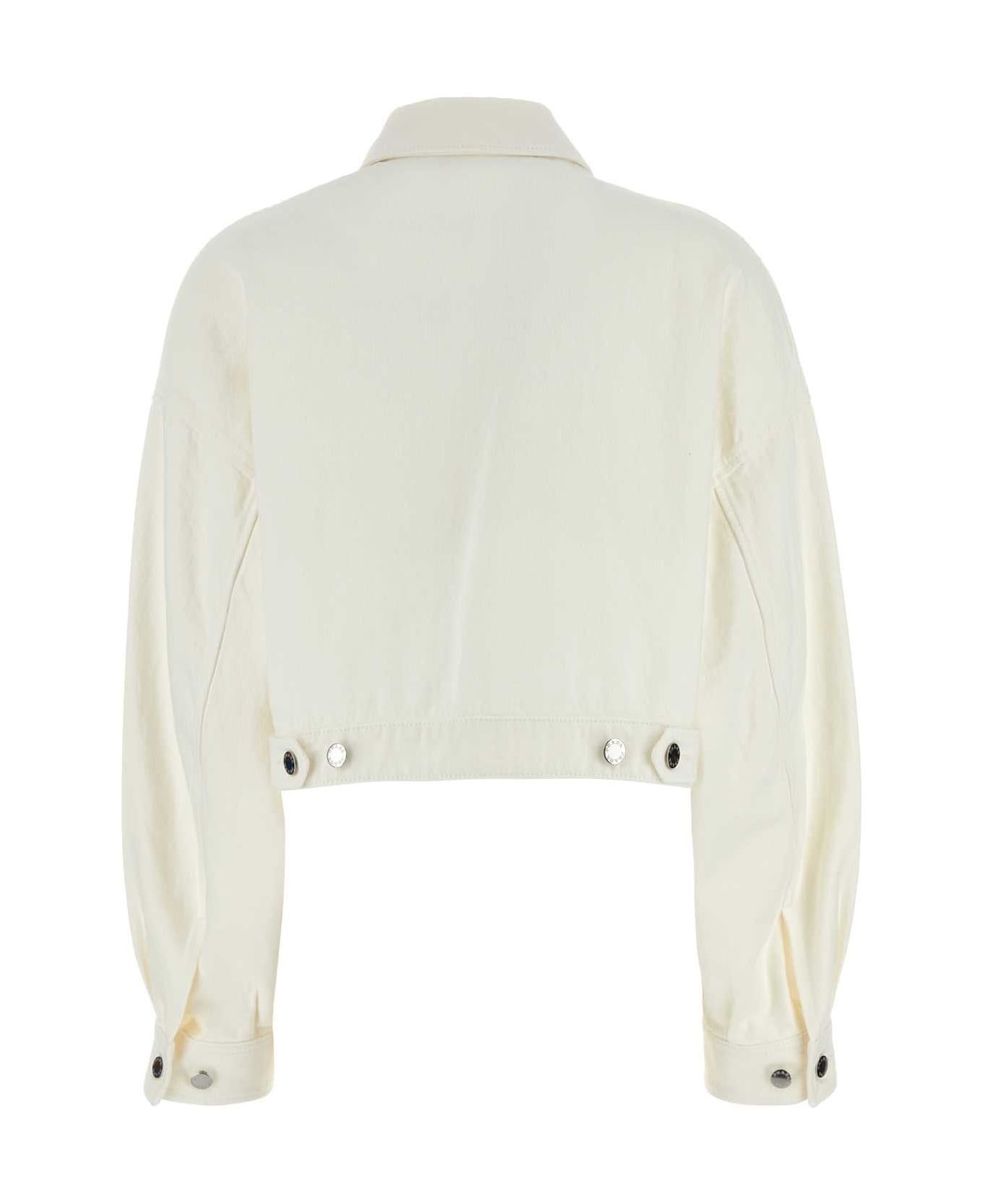 White Denim Jacket - 2