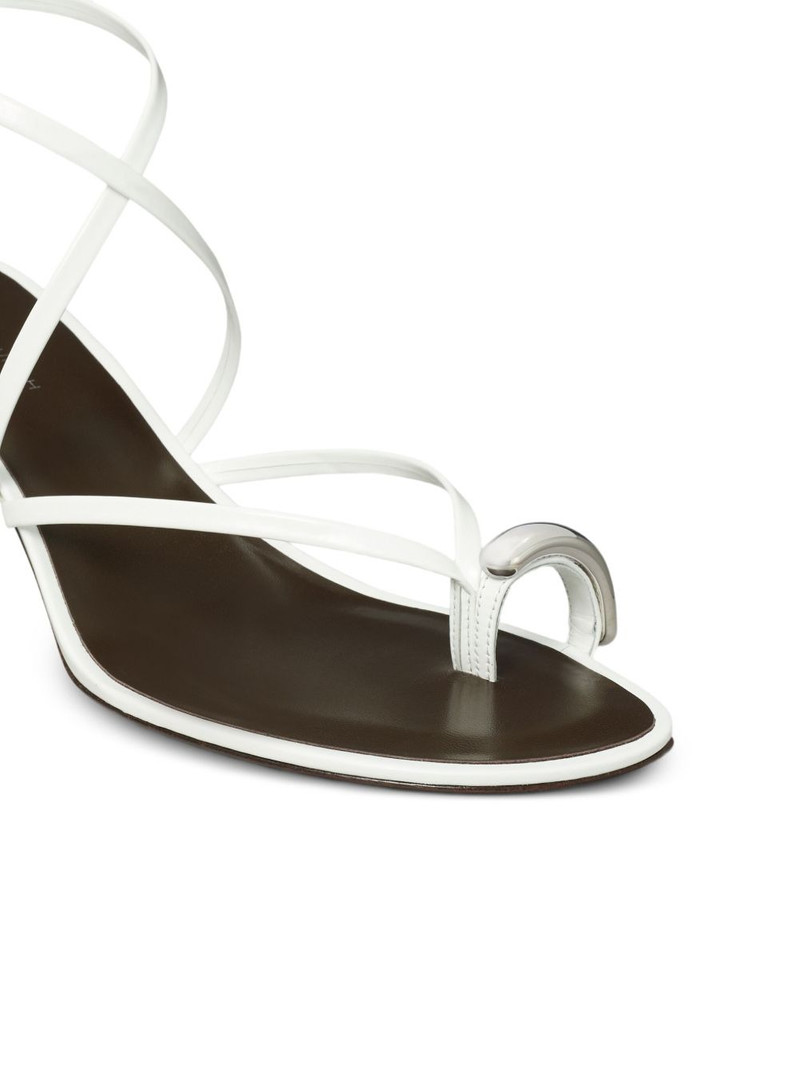 65mm Pierced strappy sandals 4