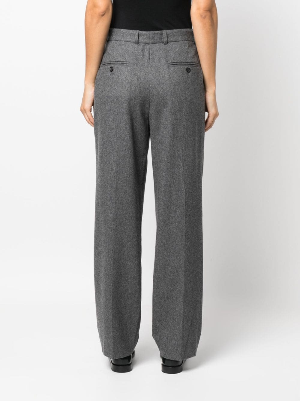 double-pleated tailored trousers - 4