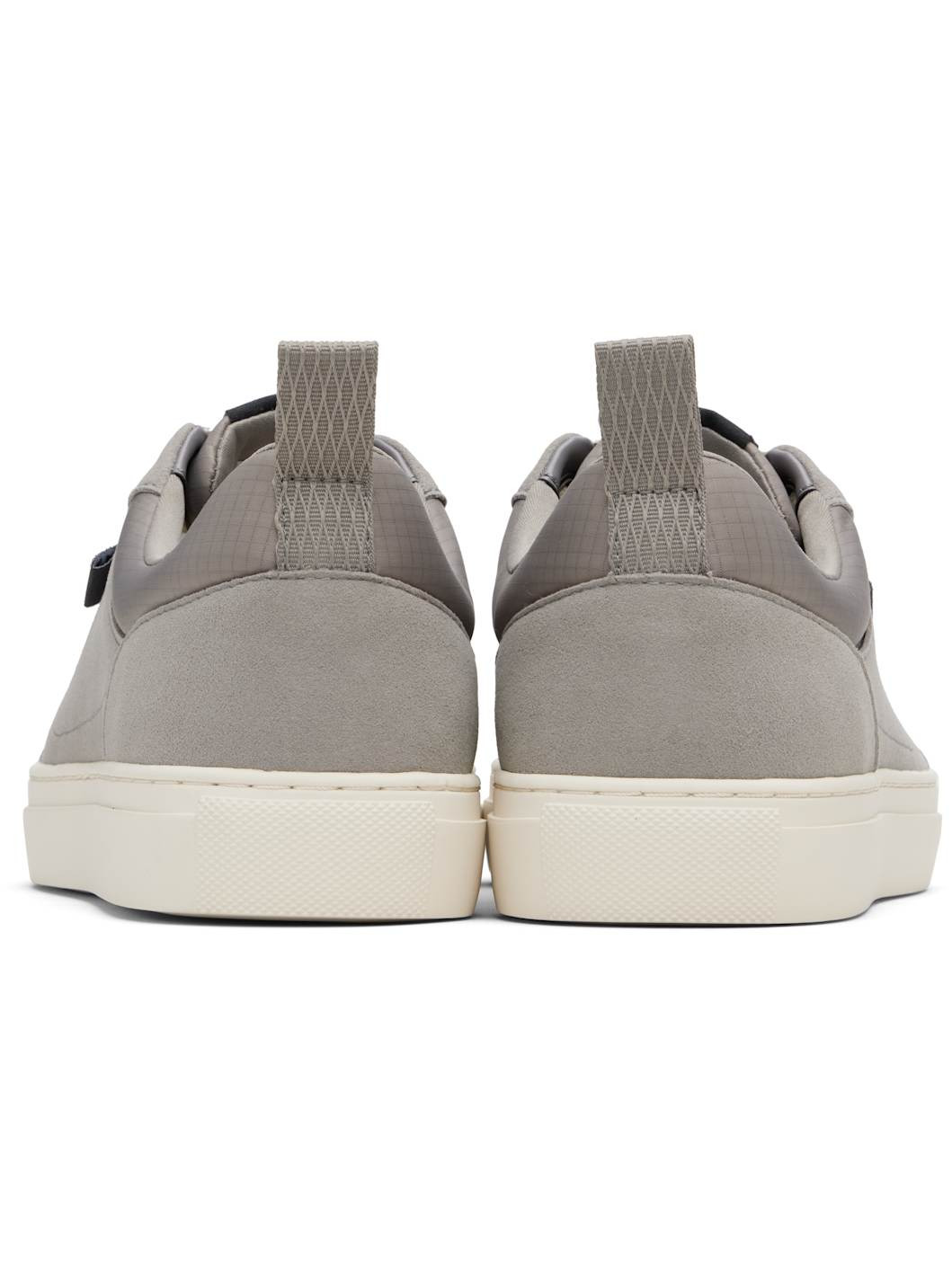 Gray Faux Suede Sneakers - 2