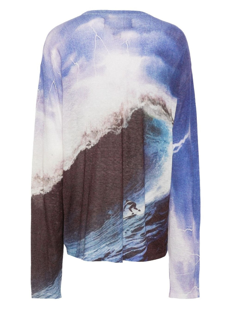 ERL wave-print T-shirt outlook