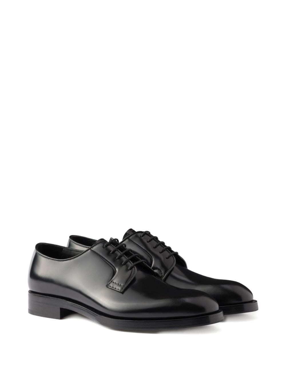 Brushed leather lace-up shoes - 2