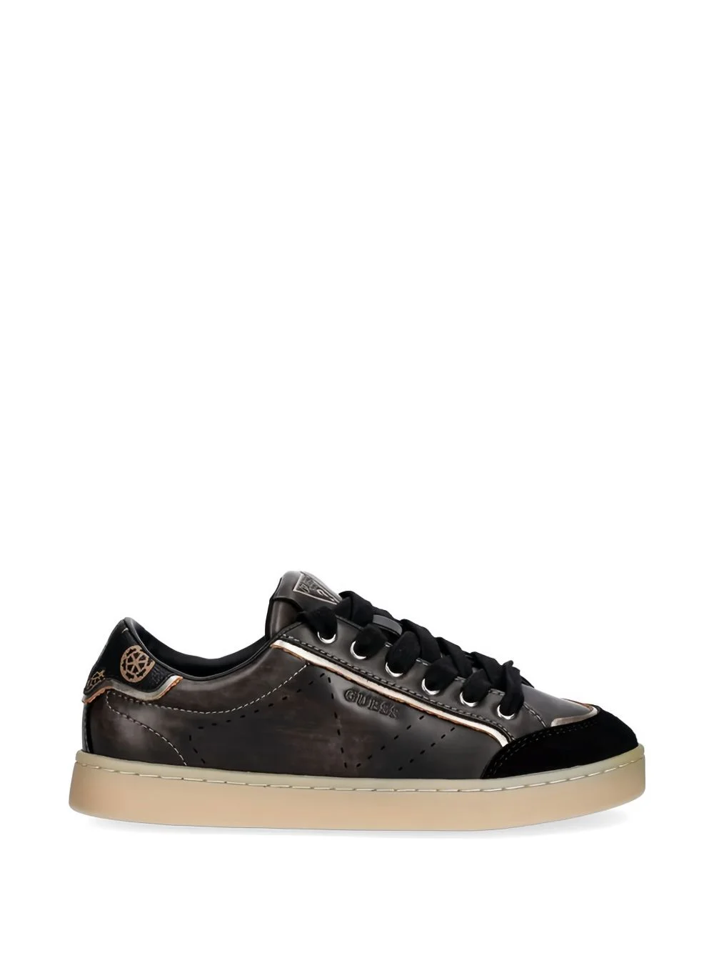 logo panelled sneakers - 1