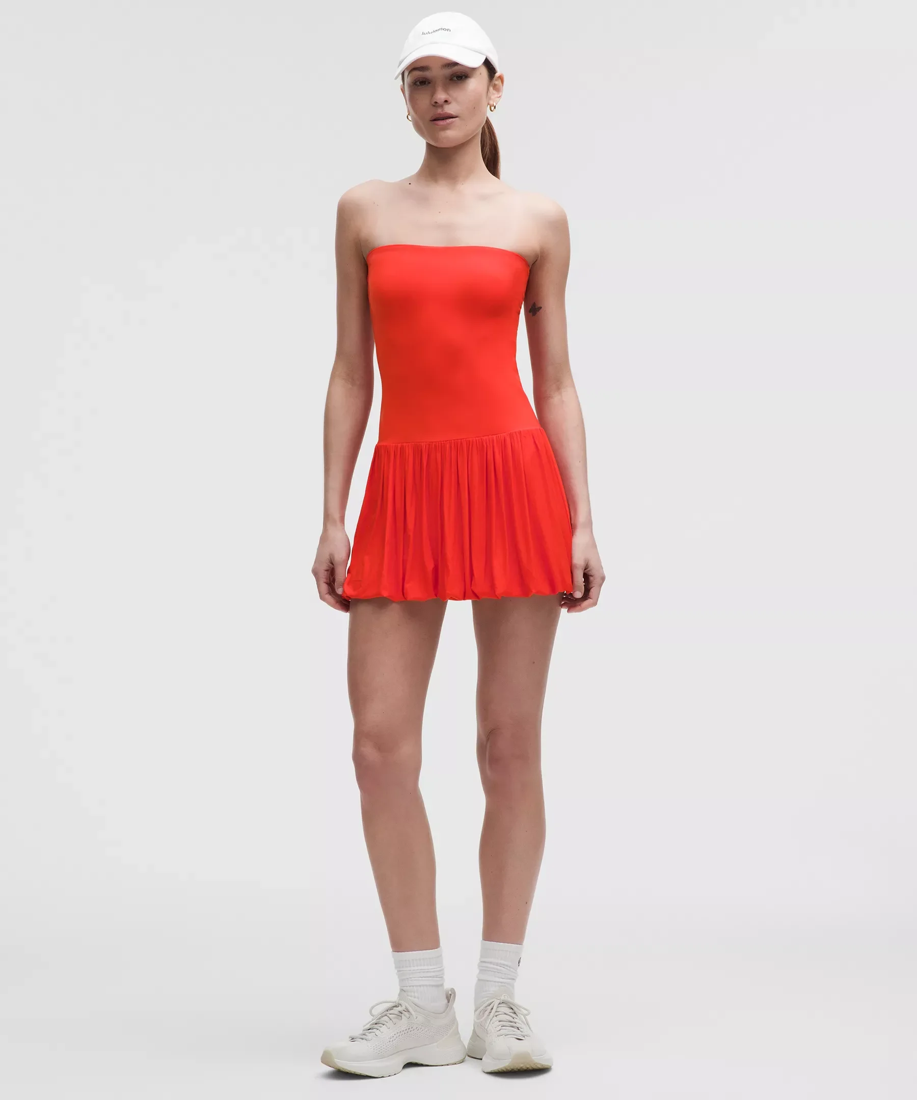 2-in-1 Bubble-Hem Mini Dress - 1