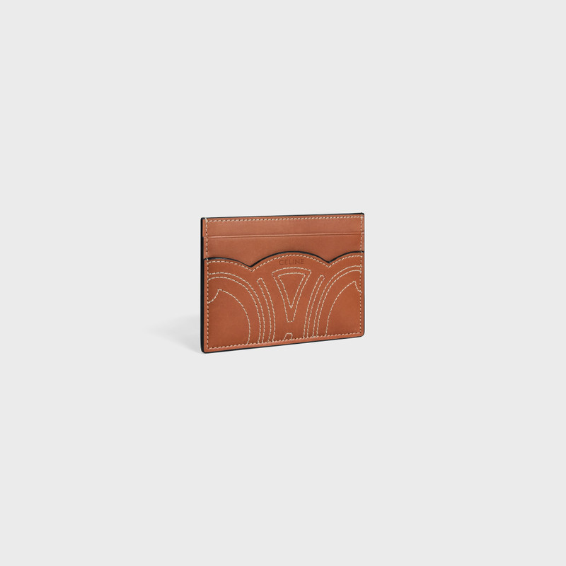 CELINE CARD HOLDER IN Natural calfskin outlook