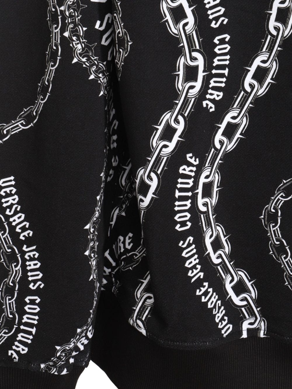 logo-print cotton hoodie - 3