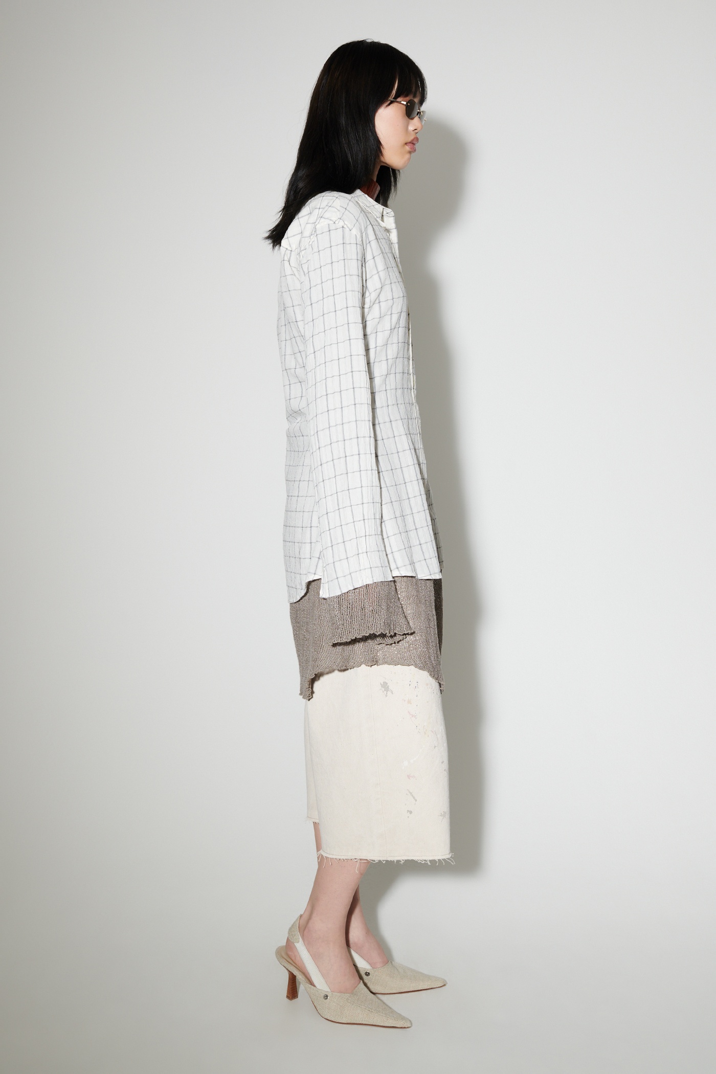 Daisy Shirt Light Mediterranean Check - 4