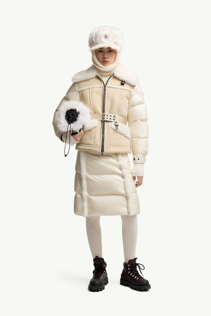 Moncler Grenoble Alvernia Belted Shearling Down Jacket outlook