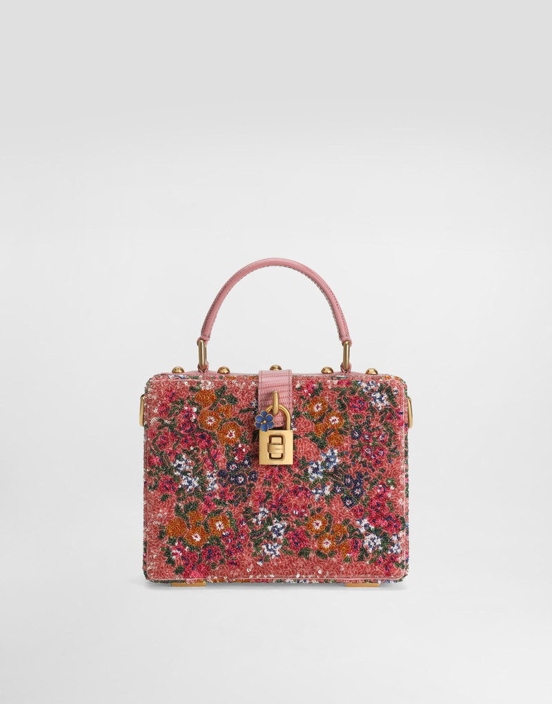 Dolce Box sequin embroidery handbag 1