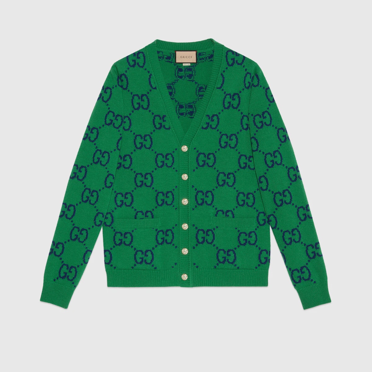 GG knit cardigan - 1