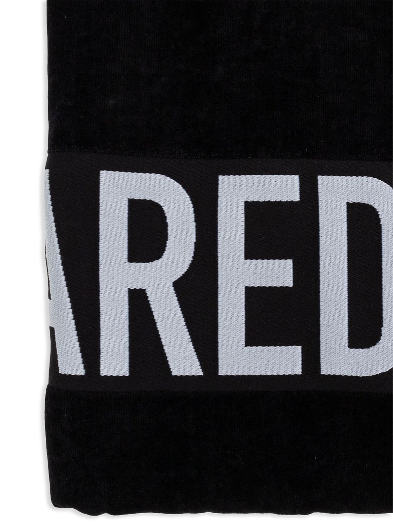 DSQUARED2 logo-intarsia beach towel outlook