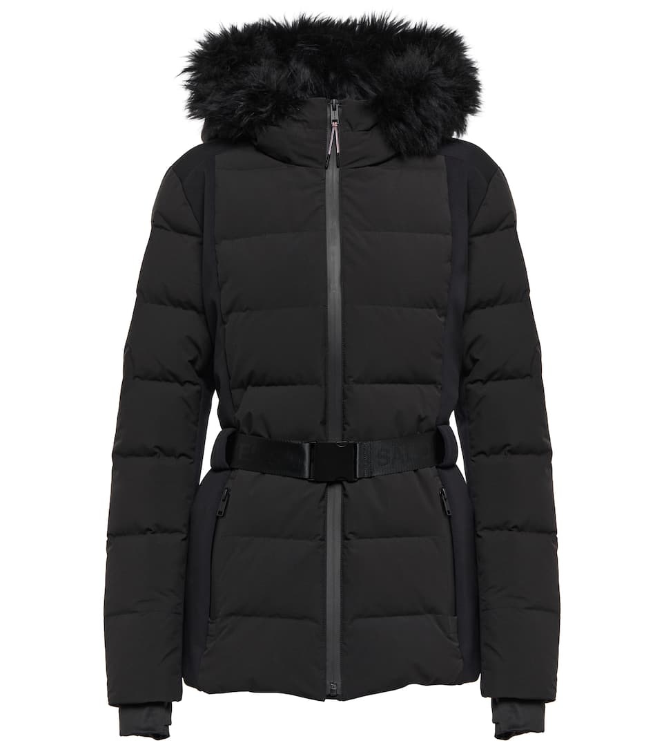 Belted ski jacket - 1