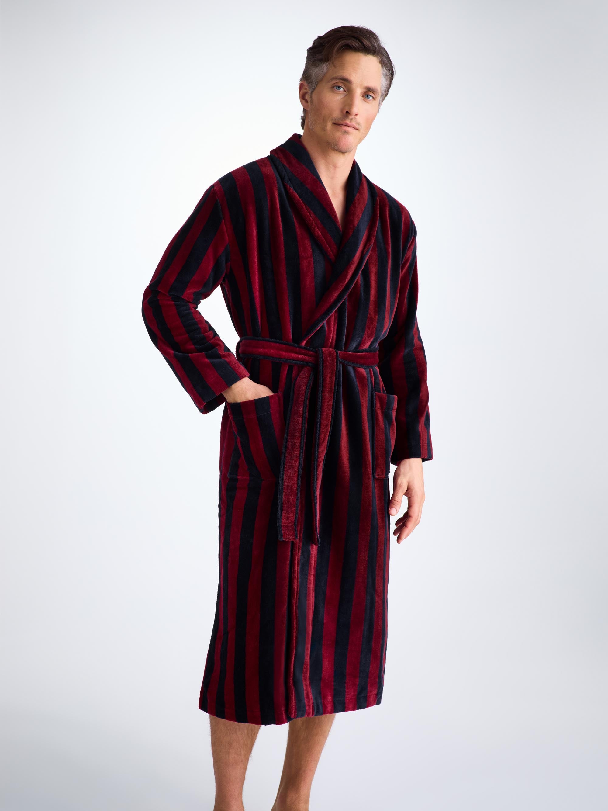 Men's Bathrobe Aston 32 Terry Cotton Multi - 5