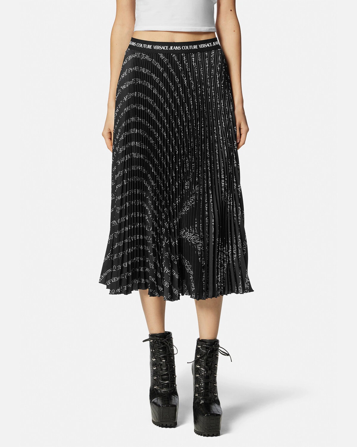 Signature Pleated Midi Skirt - 3