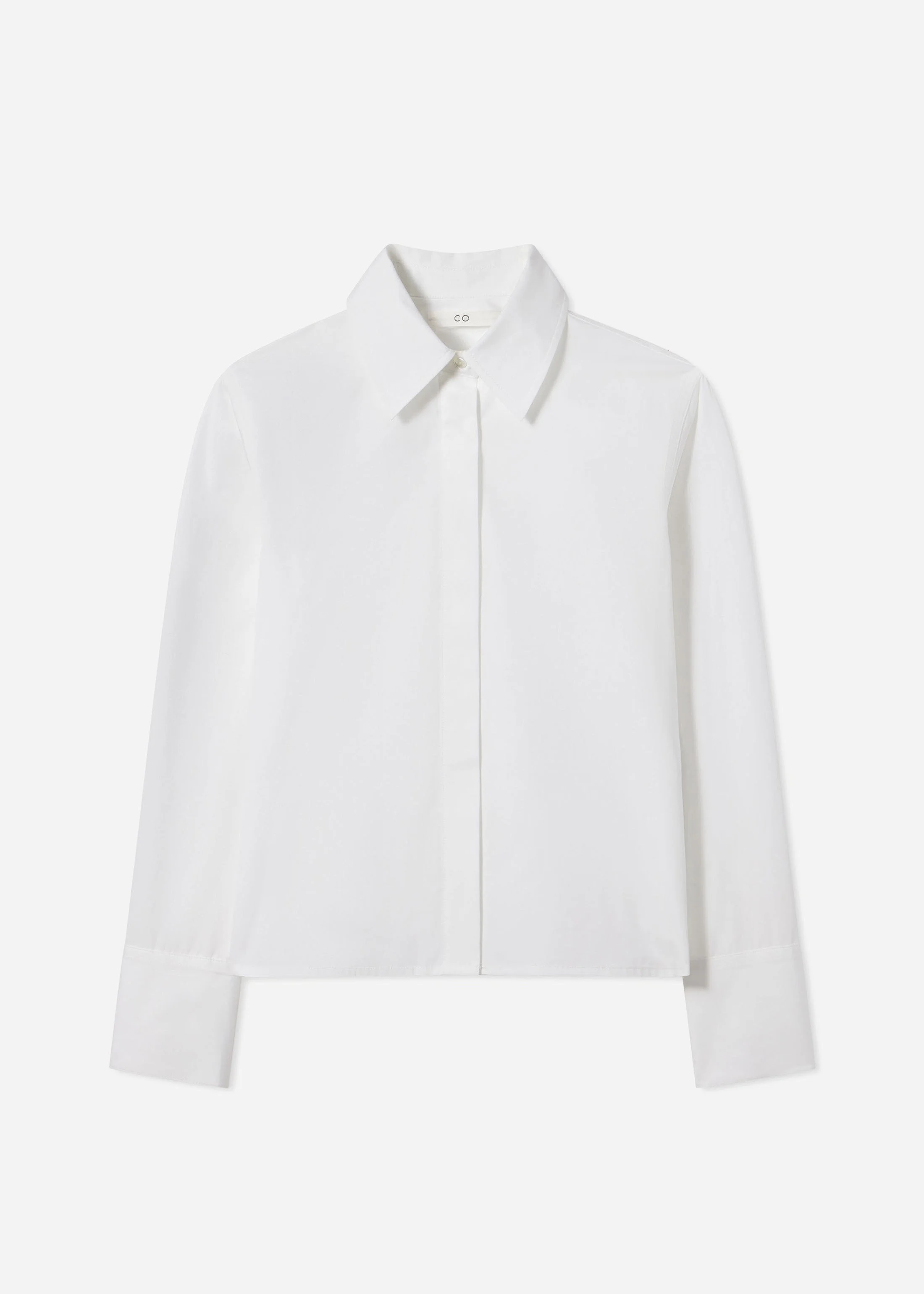 Fitted Shirt in Cotton Poplin - 1
