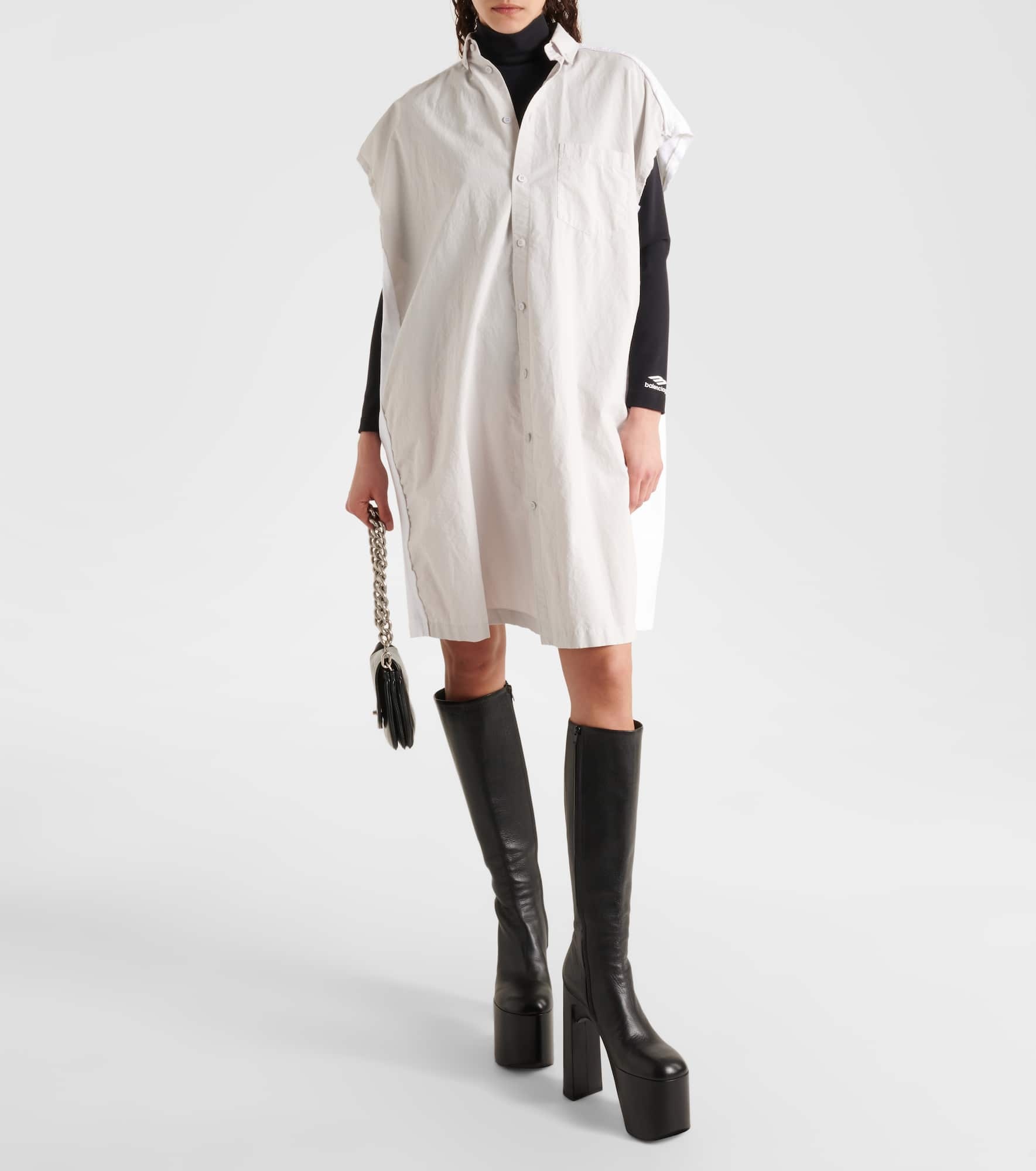 Oversized cotton shirt dress - 2