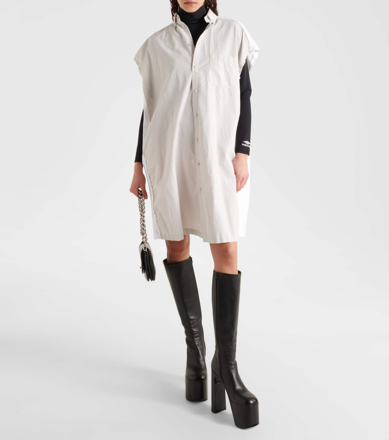 BALENCIAGA Oversized cotton shirt dress outlook