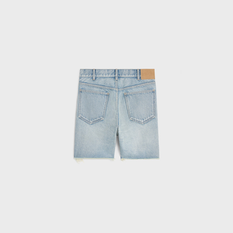 CELINE wesley shorts in horizon wash denim outlook