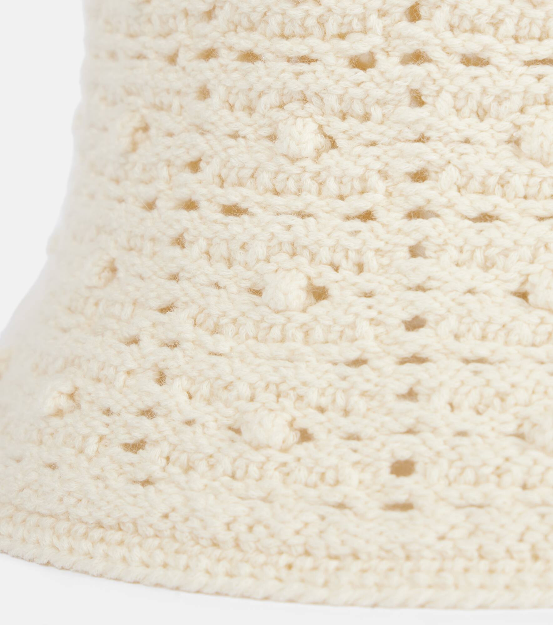 Arola cashmere-blend crochet bucket hat - 3