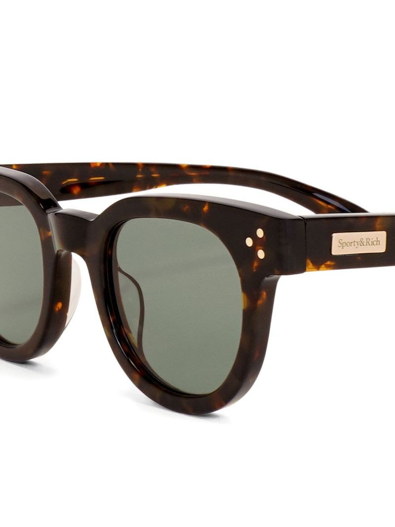 tortoiseshell round-frame sunglasses 3
