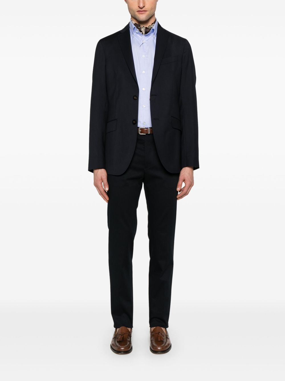 gabardine trousers - 2