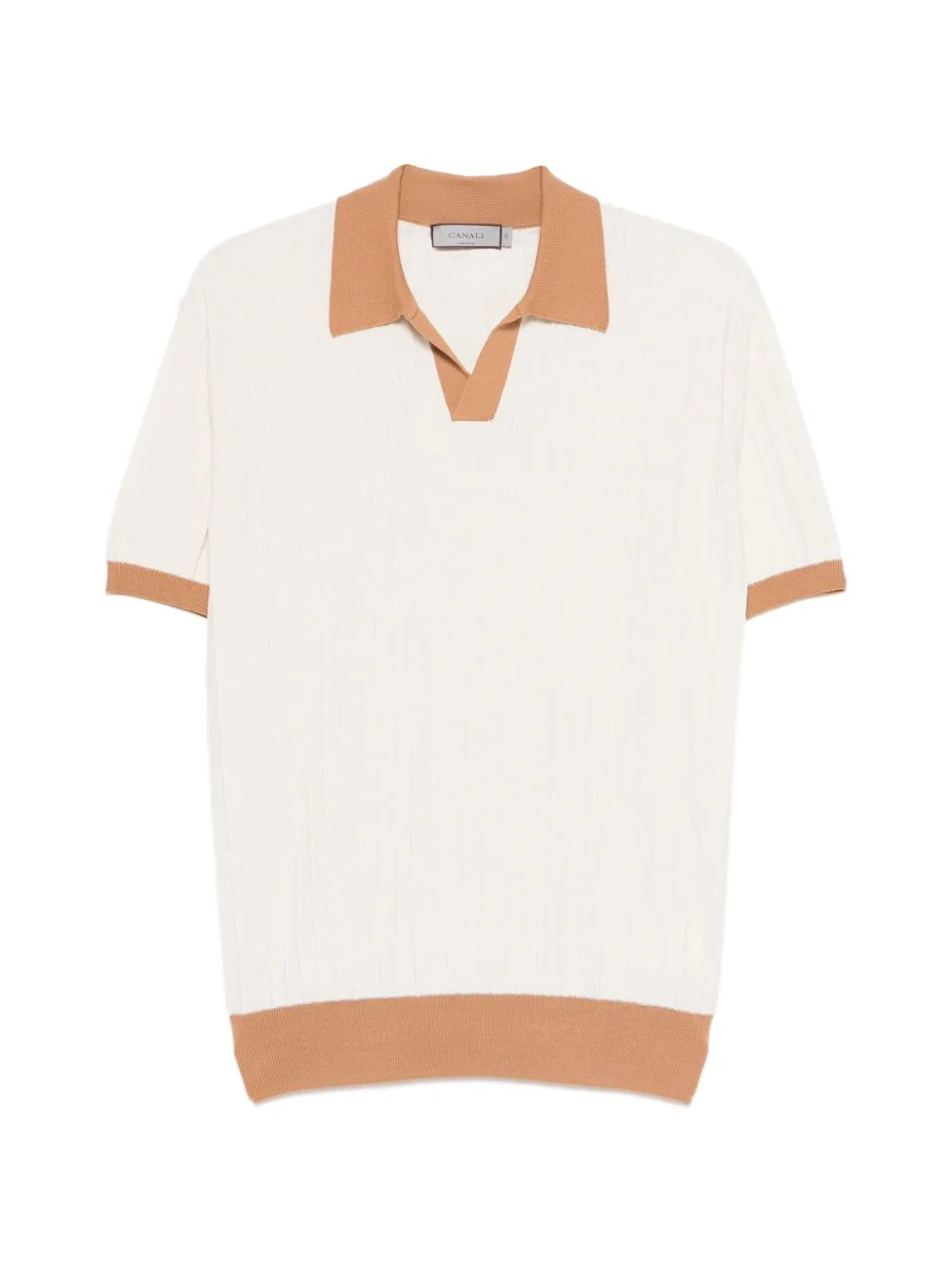 contrast-trim T-shirt - 1