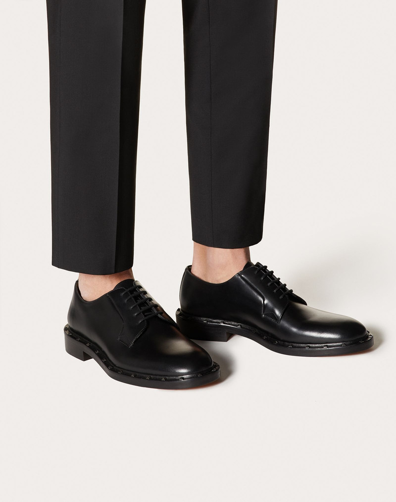 SEMI-GLOSS CALFSKIN STUDDED DERBY 6