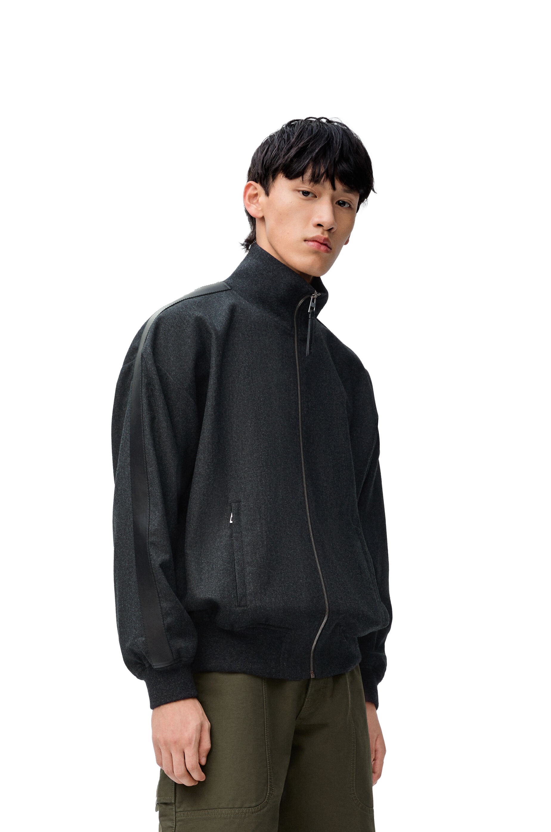 Tracksuit jacket in wool and cashmere - 3