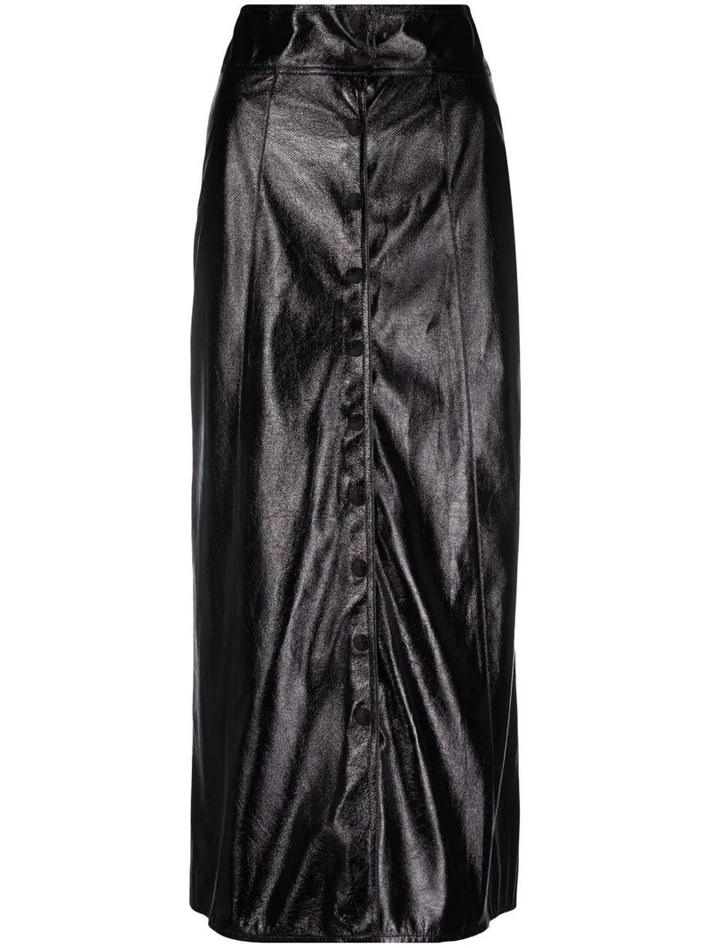 Baxomili faux leather midi skirt 1