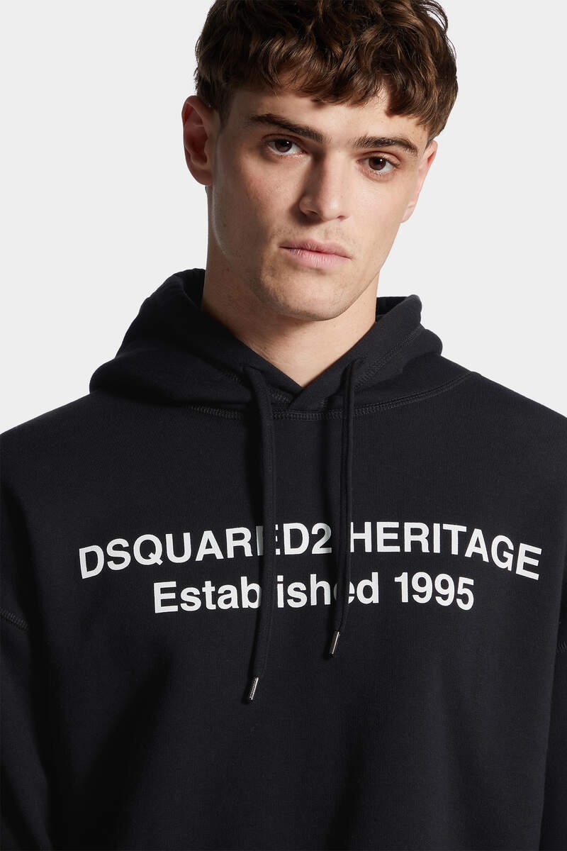RELAX FIT DSQUARED2 HERITAGE HOODIE - 5