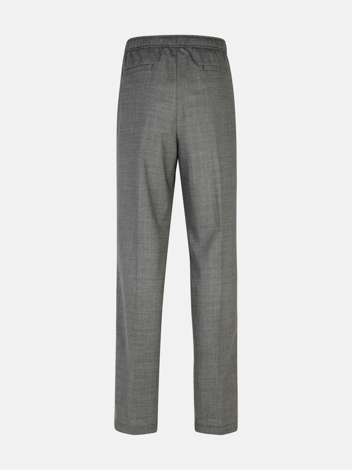 GREY VIRGIN WOOL TROUSERS - 3