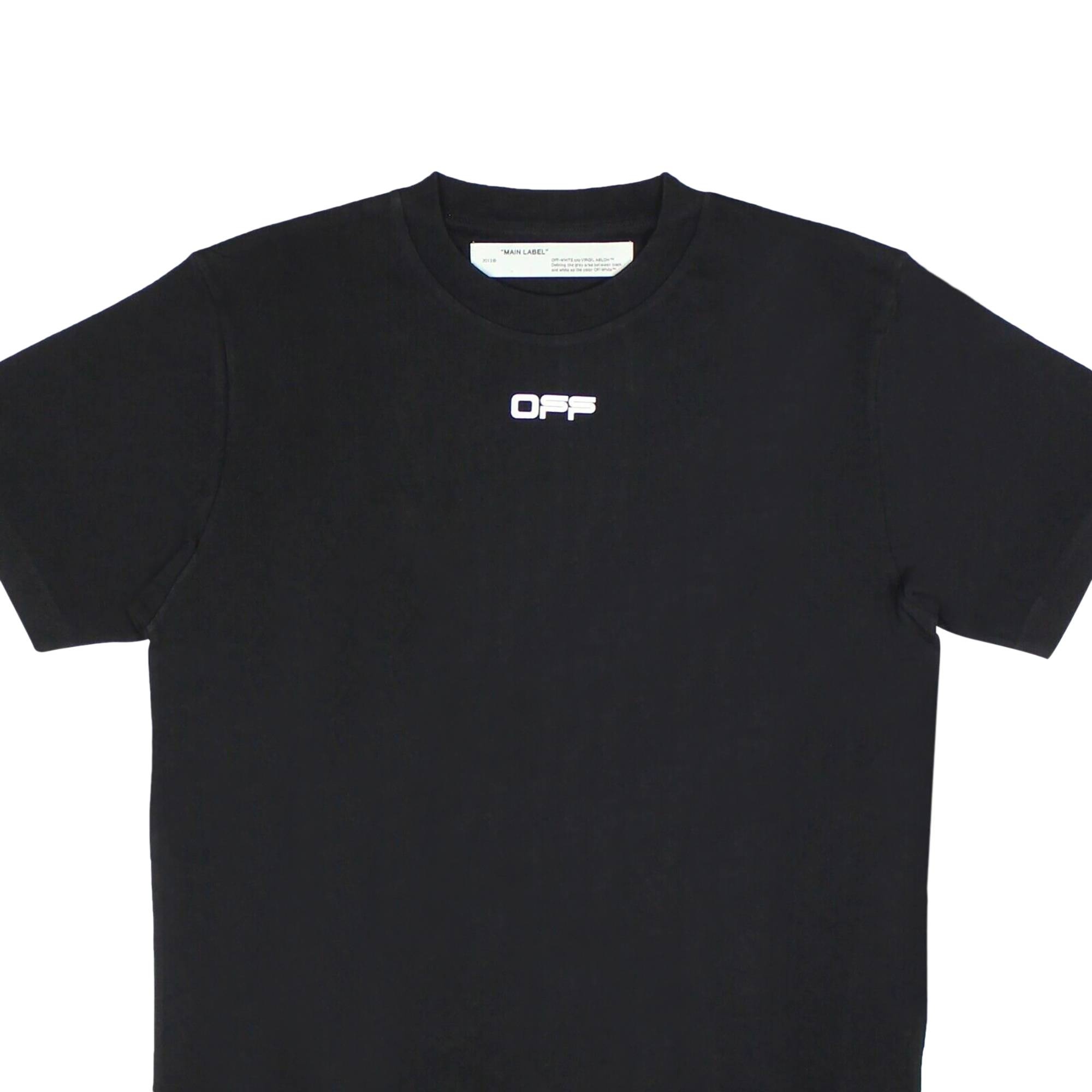 Off-White Airport Tape T-Shirt 'Black/White' - 4