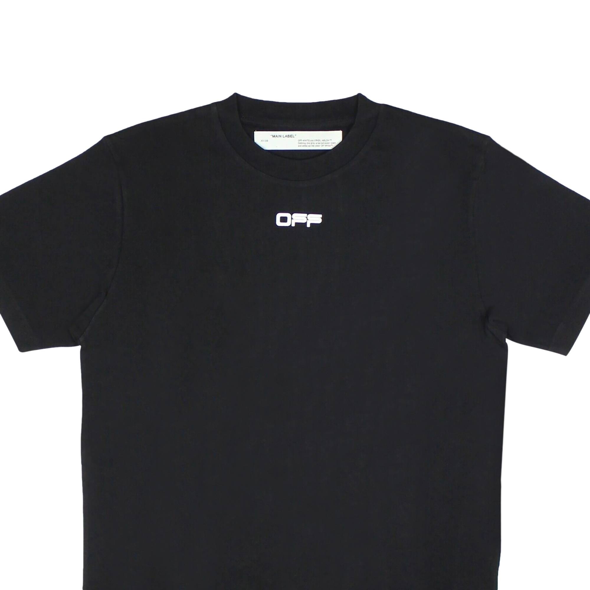 Off-White Airport Tape T-Shirt 'Black/White' - 3