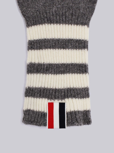 Thom Browne 4-Bar cashmere gloves outlook