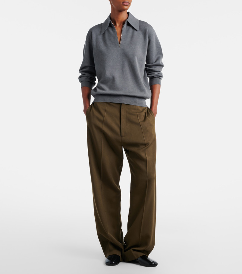 PHOEBE PHILO Wool polo sweater outlook