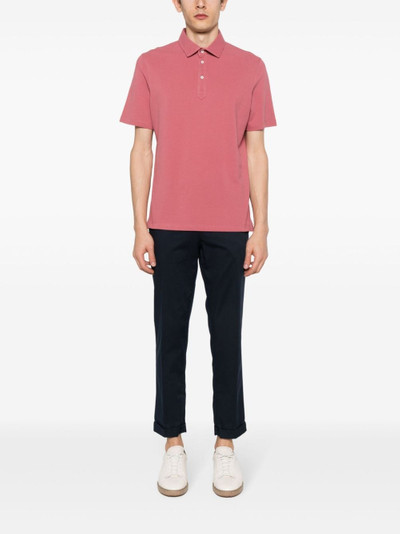 Brunello Cucinelli short-sleeve cotton polo shirt outlook