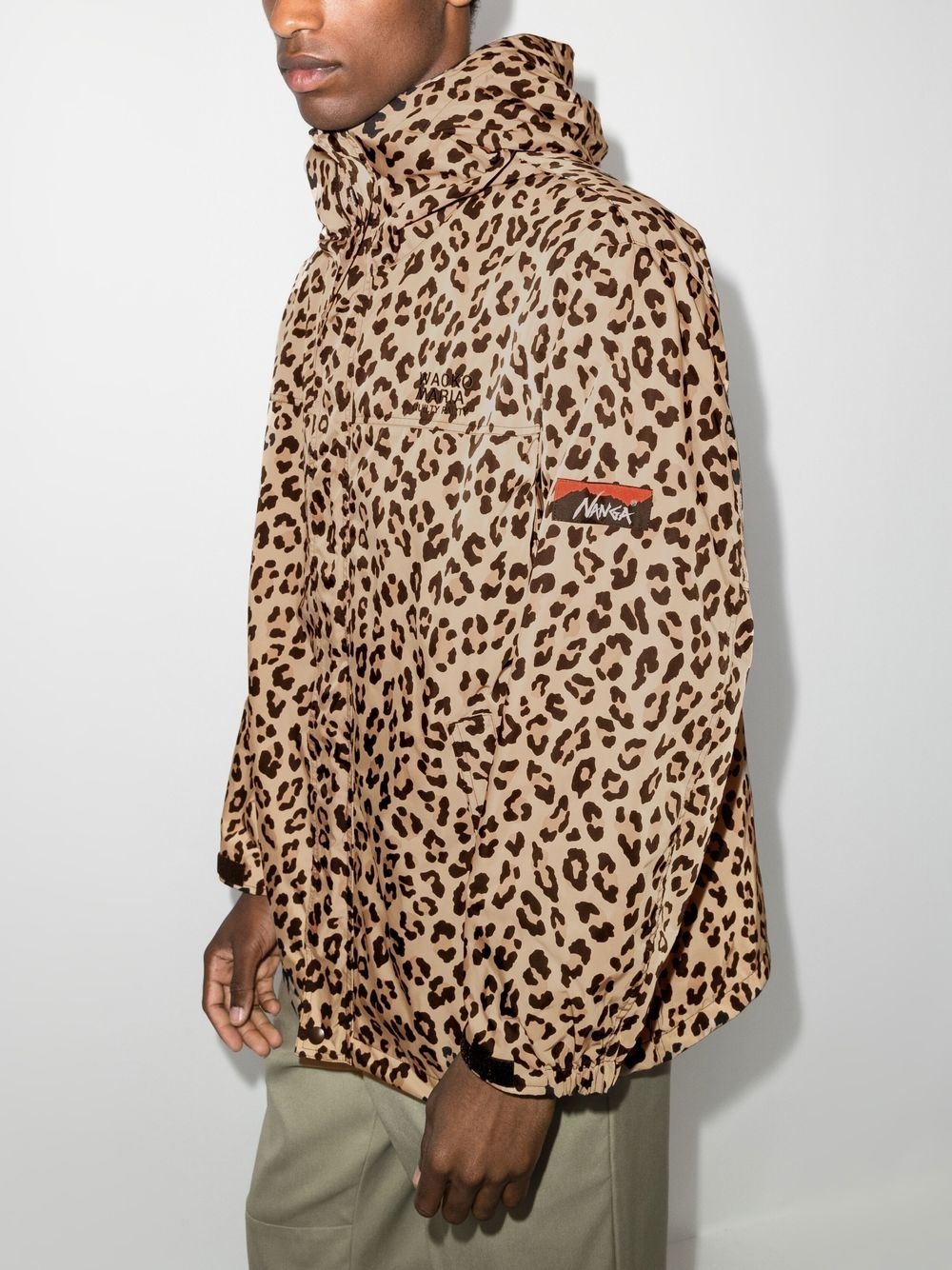 leopard print hooded jacket - 2