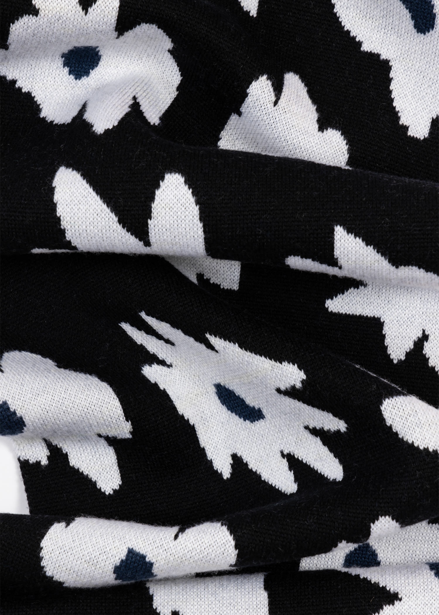 Merino Wool 'Big Flower' Scarf - 4
