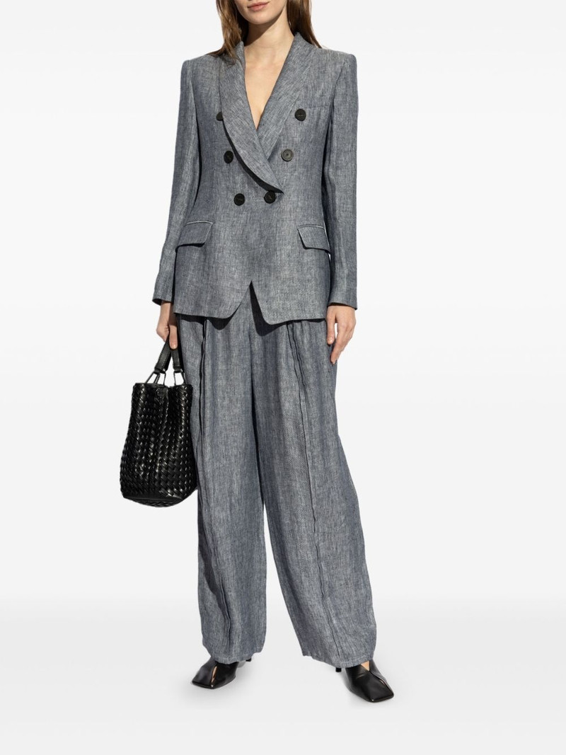 EMPORIO ARMANI double-breasted blazer outlook